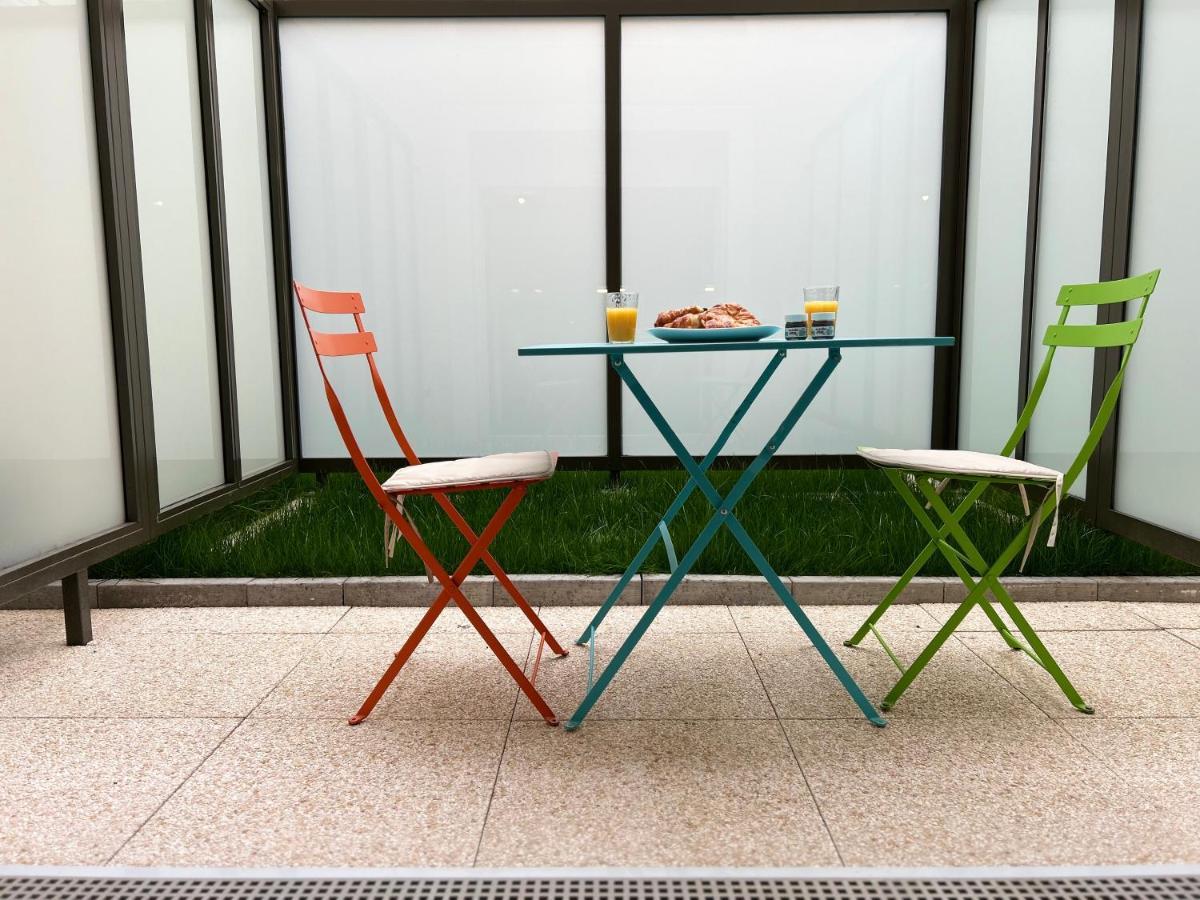 Studio Spacieux 4 Personnes Avec Terrasse Privee & Bureau - Gare A 4Min, Paris En 30Min فيليرز سور مارن المظهر الخارجي الصورة